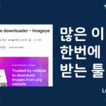 웹페이지 이미지 한번에 다운로드하는 Imageye 크롬 확장 프로그램 추천 섬네일 - 럭키노트
