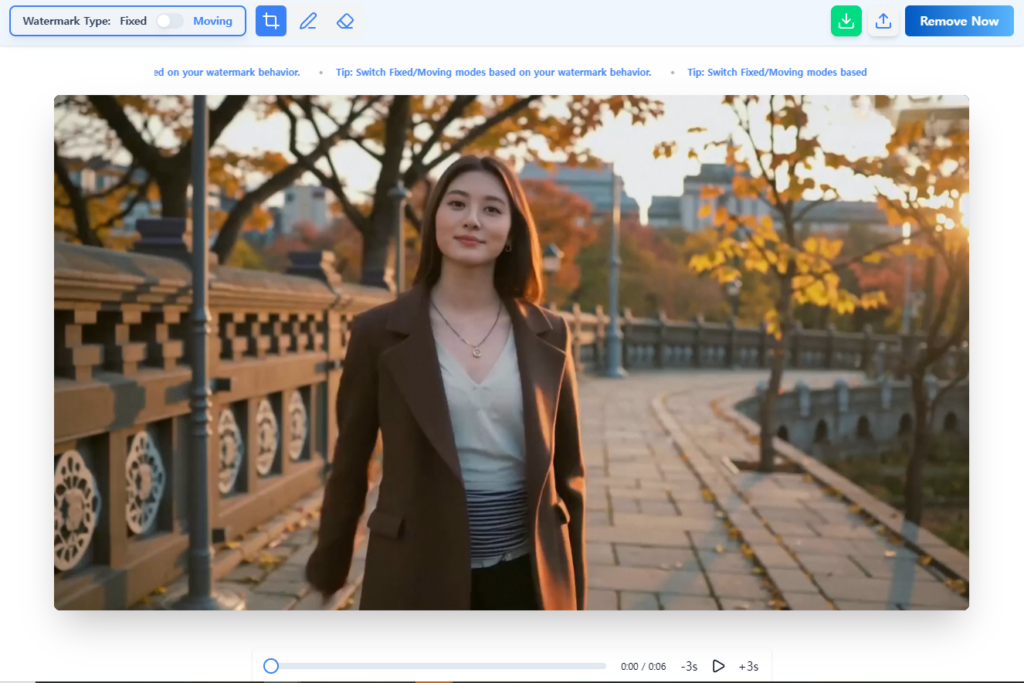 Magic Eraser 워터 마크 제거 툴 사용법1 - 완료된 영상