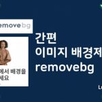온라인에서 이미지 배경 쉽게 지우는 방법 및 remove.bg 활용 팁 섬네일 - 럭키노트