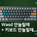 키보드 WASD 안눌림 및 WASD 키 먹통 현상 해결 방법 (Fn+W 방향키 바뀜) - 섬네일