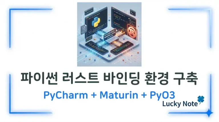 PyCharm에서 Python-Rust Binding 개발 환경 구축하기 (Maturin + PyO3) 섬네일