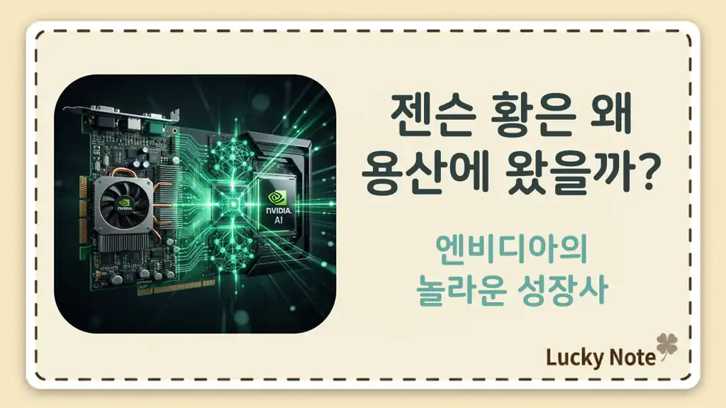 용산에서 명함 돌리던 젠슨 황, 엔비디아는 어떻게 AI 시대의 주역이 되었을까-섬네일