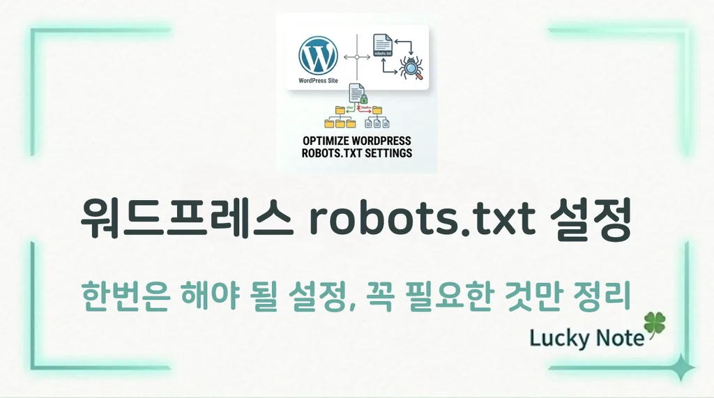 워드프레스 robots.txt 설정, 꼭 필요한 것만 정리 - 섬네일